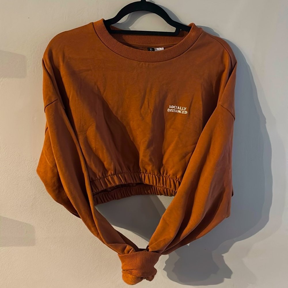 Socially Distanced Cropped Sweatshirt